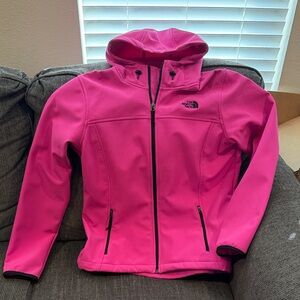 The North Face Women's Vibrant Pink Soft Shell Jacket